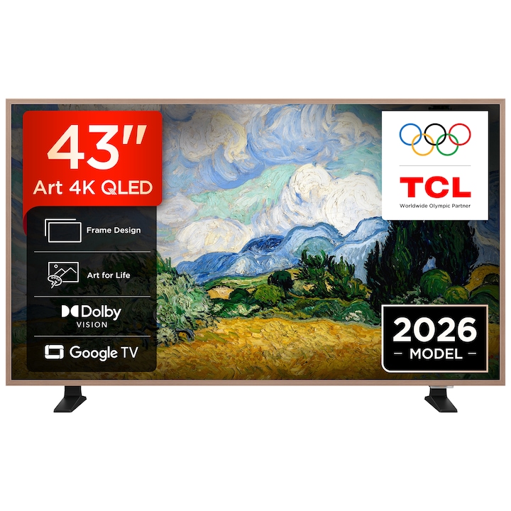TCL Телевизори С 4K Резолюция - Пълно Ръководство За Избор Телевизор TCL QLED Art 43A400 Pro