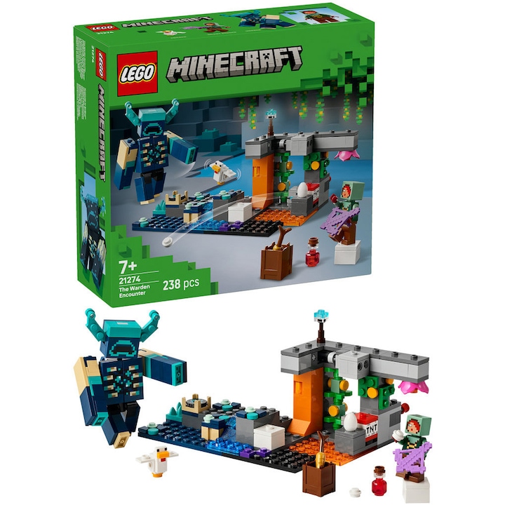 Най-Добрите LEGO Minecraft Приключения За Малки Геймъри LEGO® Minecraft® - Среща с тъмничаря 21274