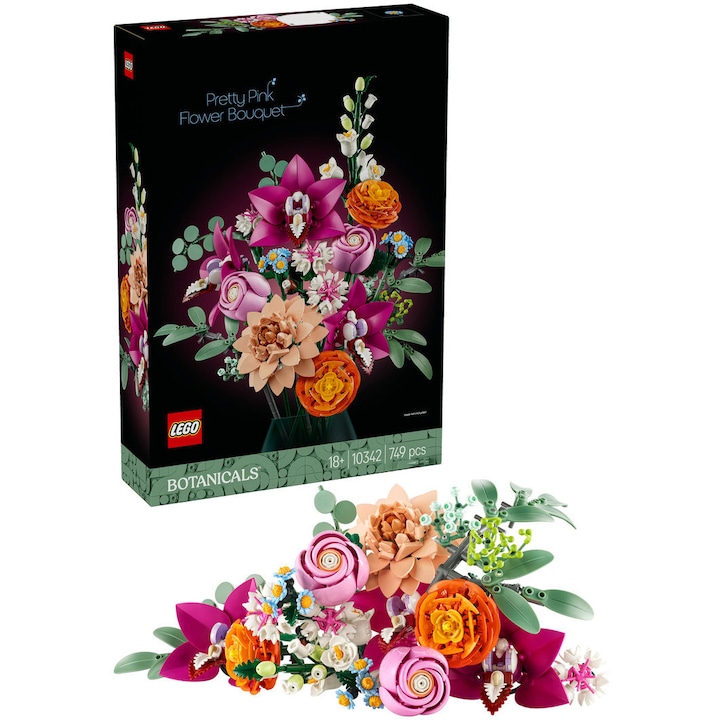 LEGO Botanicals - Най-Красивите Вечни Цветя За Подарък LEGO® Botanicals - Красив букет от розови цветя 10342