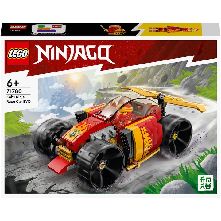 Най-Добрите Бюджетни LEGO Подаръци До 25 € LEGO® Ninjago - Състезателната кола EVO нинджа на Kai 71780