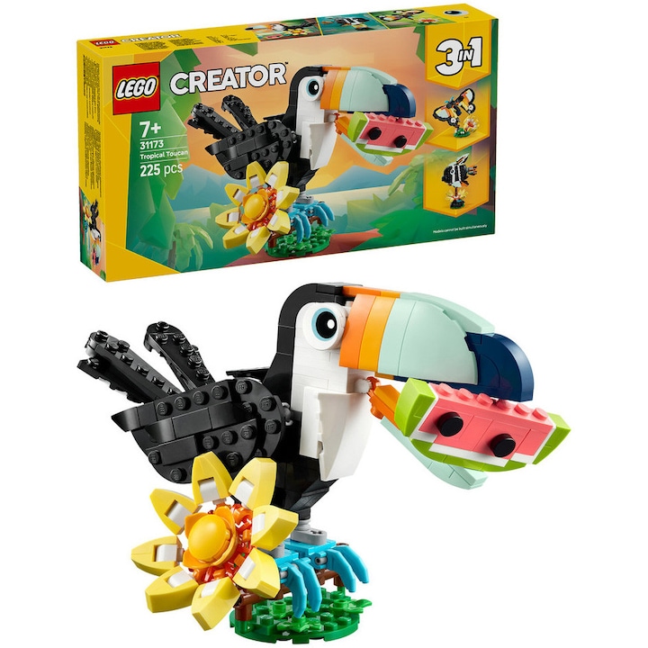 LEGO® Creator 3 в 1 - Диви животни: Тропически тукан 31173