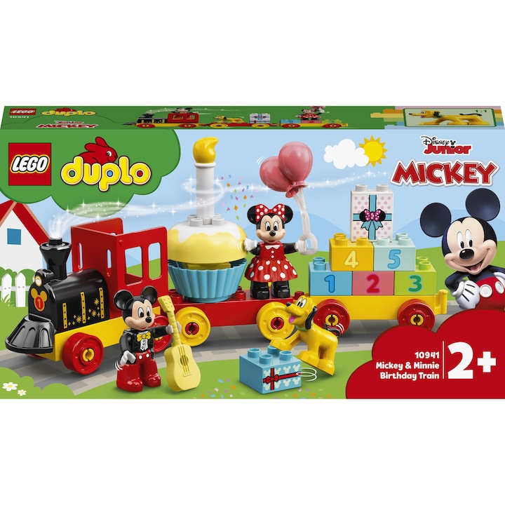 LEGO® DUPLO - Влакът за рождения ден на Мики и Мини 10941