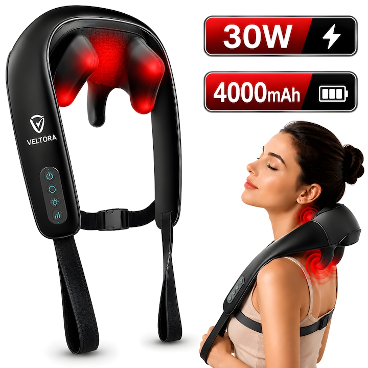 Подбрахме За Вас Най-Добрите Шиацу Масажори Под 60 € Масажор за рамене 4D Veltora® NeoComfort Duo