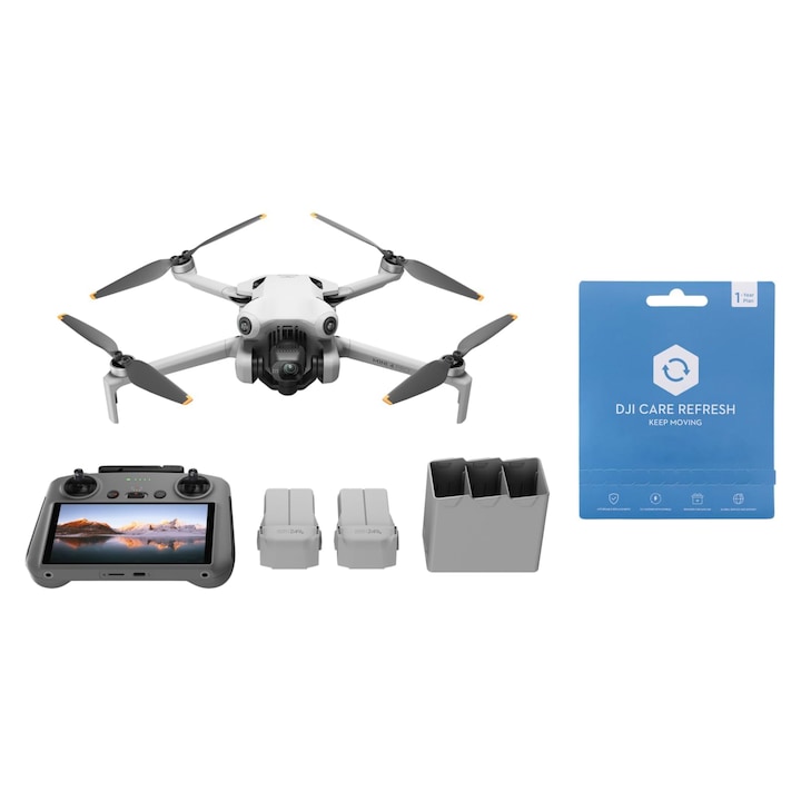 Кои Са Най-Предпочитаните Професионални Дронове Над 1000 € Dji Mini 4 Pro Fly More Combo с дистанционно управление Dji Rc 2