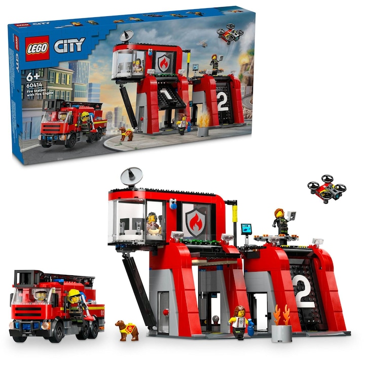 LEGO® City - Станция и пожарна кола 60414