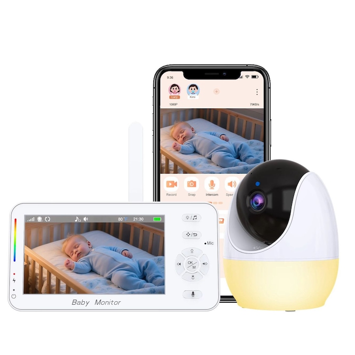 Най-Добрите Видео Бебефони На Цена До 100 € Бебешка камера за наблюдение Baby Monitor