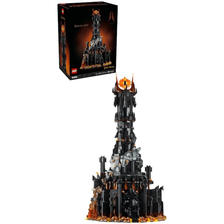 Кои Са Най-Добрите LEGO Комплекти С Над 1000 Части LEGO® Icons - The Lord of the Rings: Barad-dûr™ 10333