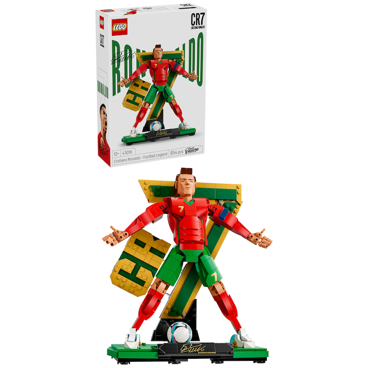 Топ 12 LEGO Комплекта За Фенове На Футбола И Формула 1 Комплект за конструиране LEGO® Editions - Cristiano Ronaldo – Футболна легенда 43016