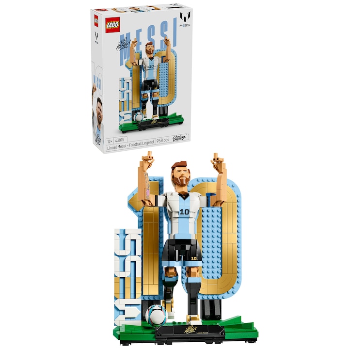 Топ 12 LEGO Комплекта За Фенове На Футбола И Формула 1 Комплект за конструиране LEGO® Editions - Лионел Меси – Футболна легенда 43015