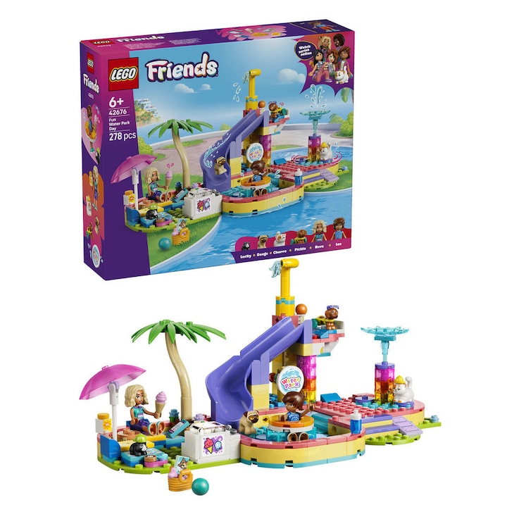 LEGO Friends И Bluey - Идеалните Подаръци За Творчество Комплект за конструиране LEGO® Friends Забавен ден във водния парк 42676
