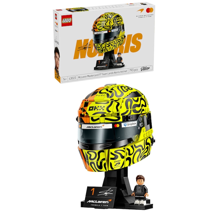 Топ 12 LEGO Комплекта За Фенове На Футбола И Формула 1 Конструктор LEGO® Editions Каска на Lando Norris McLaren Mastercard F1® Team 43023