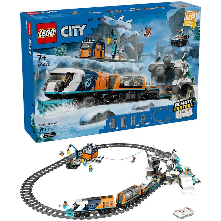 LEGO® City - Полярен експресен влак за арктически изследователи 60470
