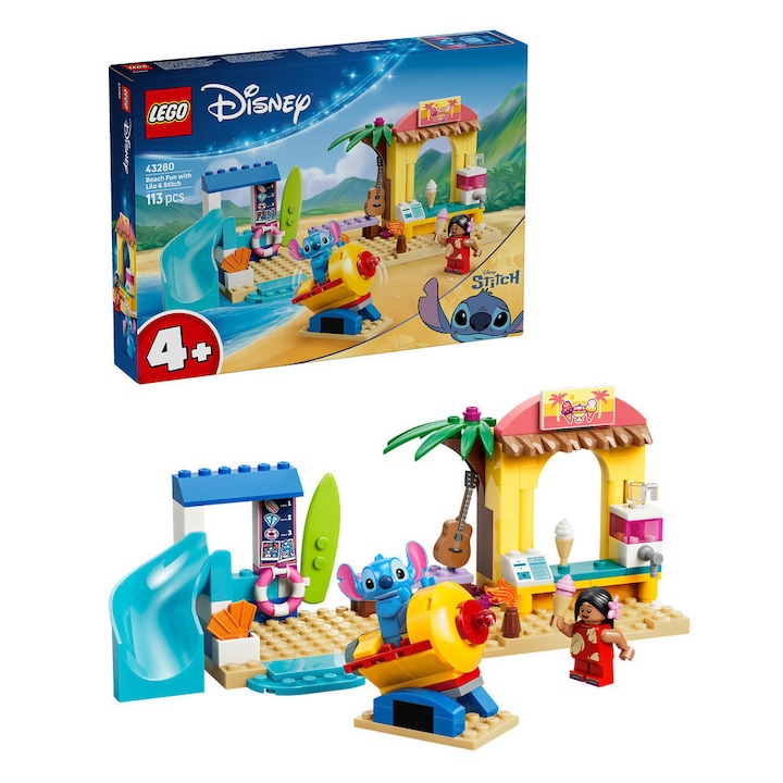 LEGO Disney И Приказни Светове - Кои Са Най-Магическите? LEGO® Disney Classic - Забавление на плажа с Лило и Стич 43280