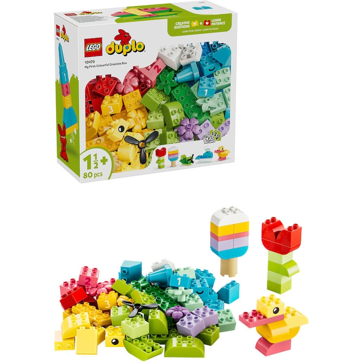 LEGO® DUPLO Classic - Творческа кутия с цветни тухлички 10479