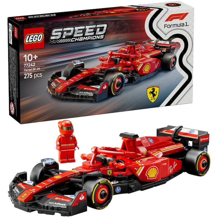 Топ 12 LEGO Комплекта За Фенове На Футбола И Формула 1 LEGO® Speed Champions - Състезателна кола F1® Ferrari SF-24 77242