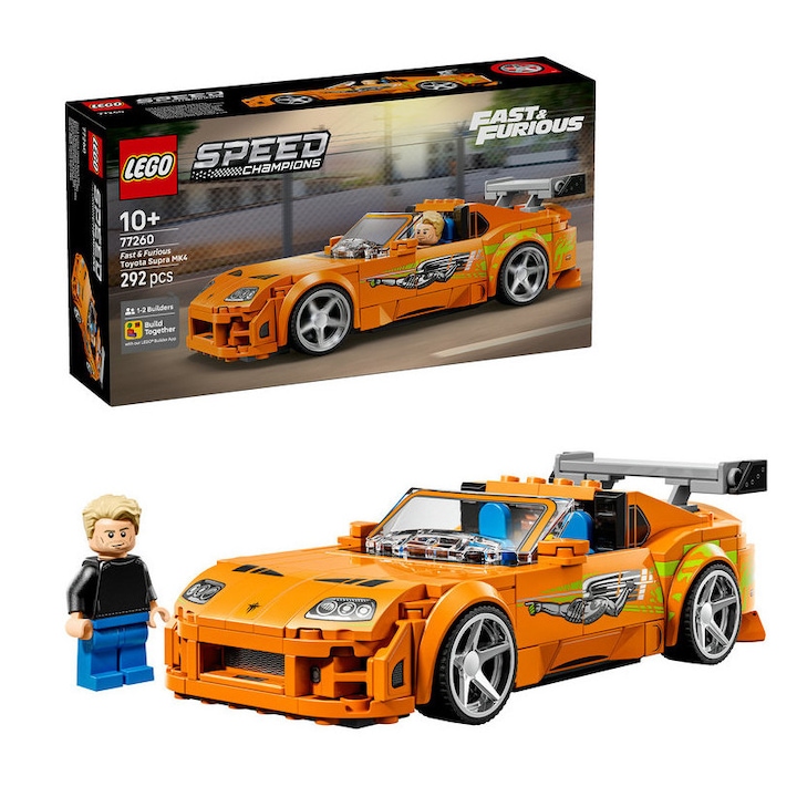 LEGO Speed Champions - Кои Са Най-Предпочитаните Автомобили? LEGO® Speed Champions - Toyota Supra MK4 от Бързи и яростни 77260