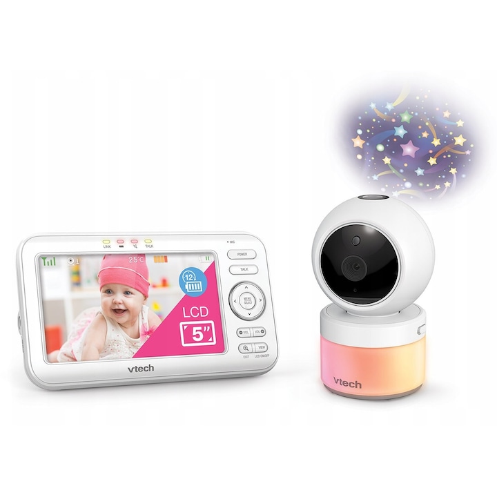 Луксозни Бебефони За Вашето Дете: Най-Добрите Премиум Модели Над 150 € VTech VM5463 видео бебефон с проектор и въртяща се камера - eMAG.bg