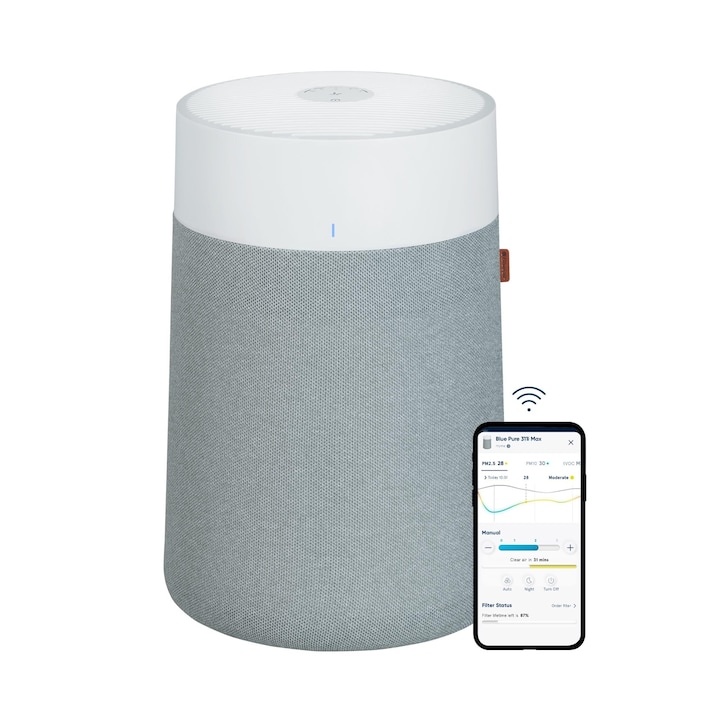 Пречиствател на въздух Blueair Blue Pure 3350I Max за помещения до 86 м² – интелигентен Пречиствател на въздух Blueair Blue Pure 3350I Max за помещения до 86 м² – интелигентен